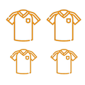 Raamsticker VOETBALSHIRT