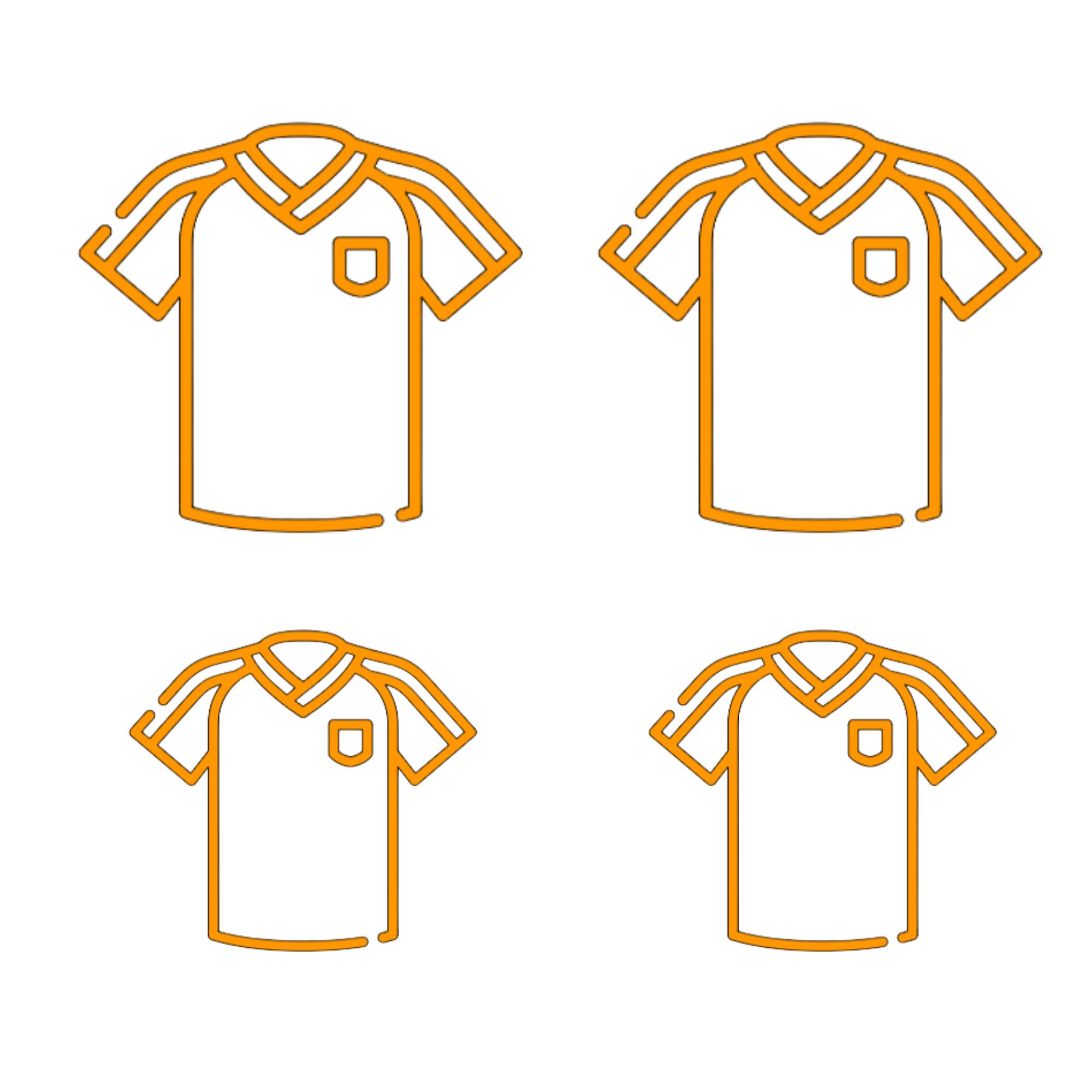 Raamsticker VOETBALSHIRT